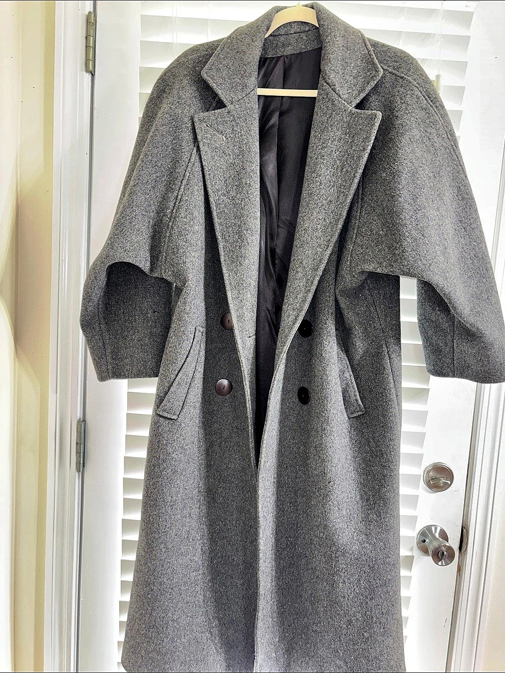 Braefair Women's Gray Pea Coat Size Medium